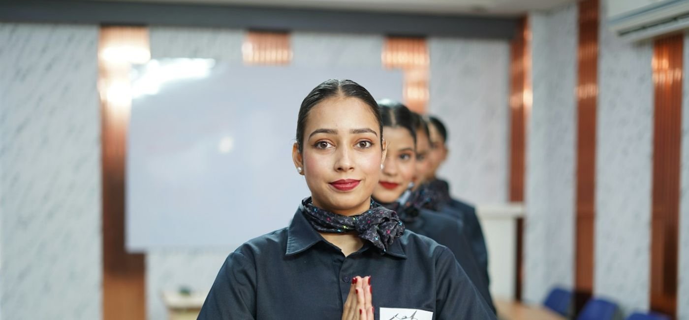 Young women trainees in uniform at a vocational training institute in India (representative image)